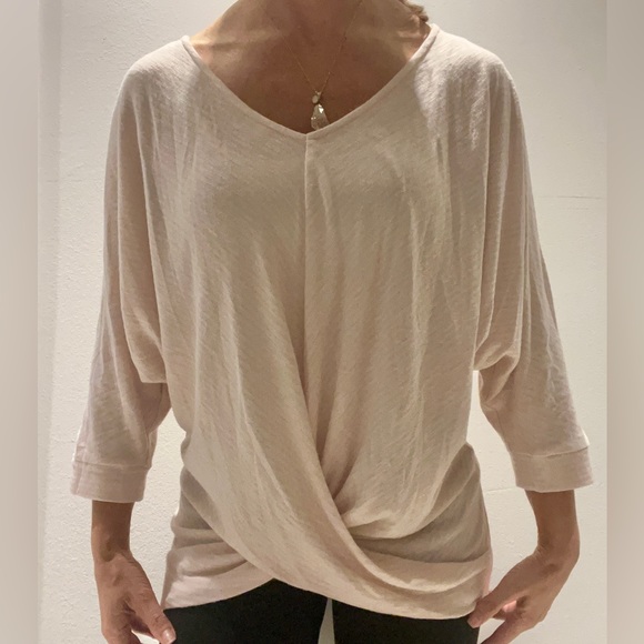 leebe Sweaters - Cold Shoulder Slouchy Sweater Top